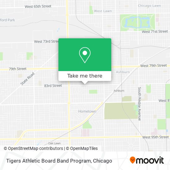 Mapa de Tigers Athletic Board Band Program