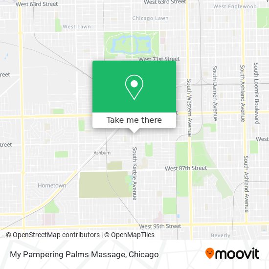 My Pampering Palms Massage map