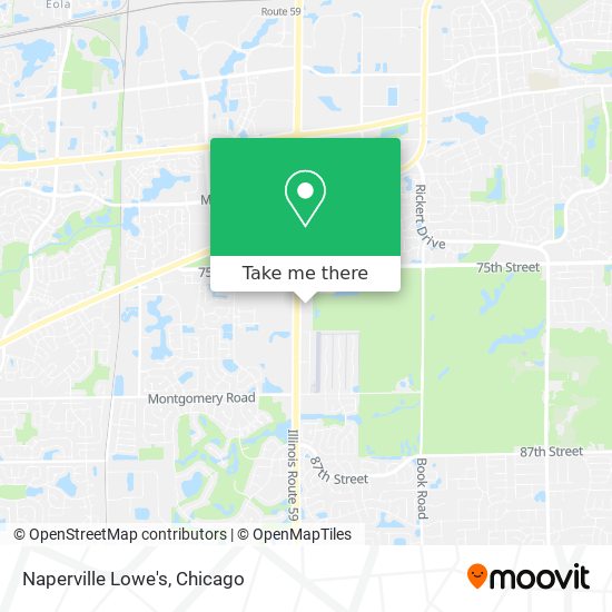 Mapa de Naperville Lowe's