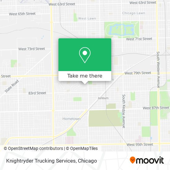 Knightryder Trucking Services map