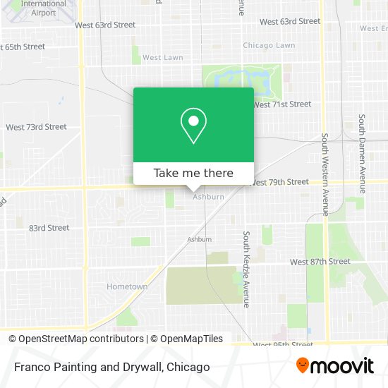 Franco Painting and Drywall map