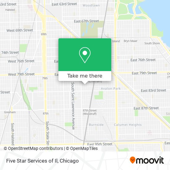 Five Star Services of Il map