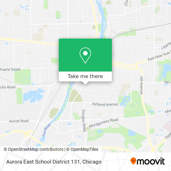 Mapa de Aurora East School District 131