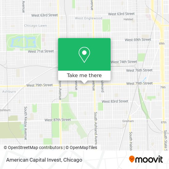 American Capital Invest map