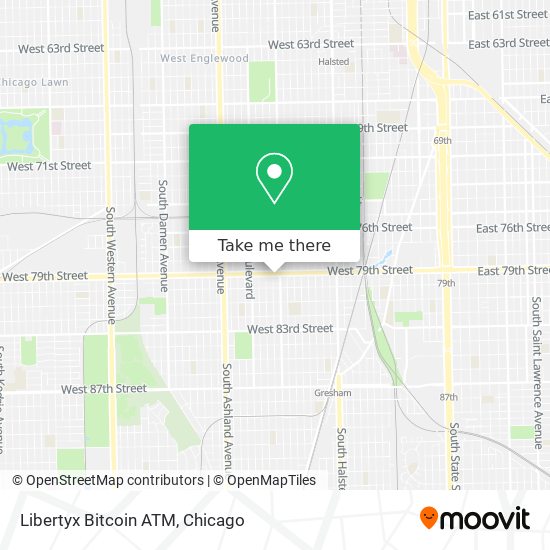 Mapa de Libertyx Bitcoin ATM