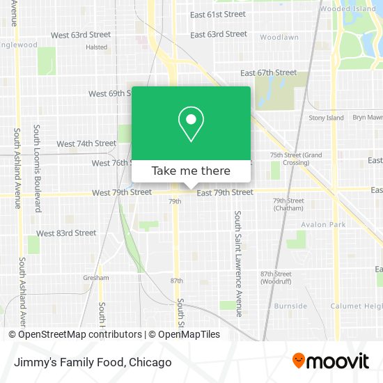 Jimmy's Family Food map