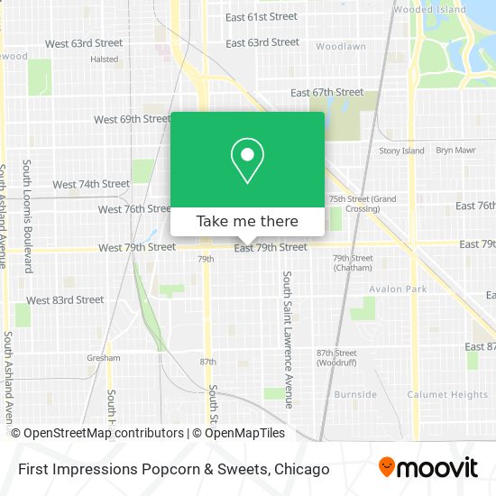 First Impressions Popcorn & Sweets map
