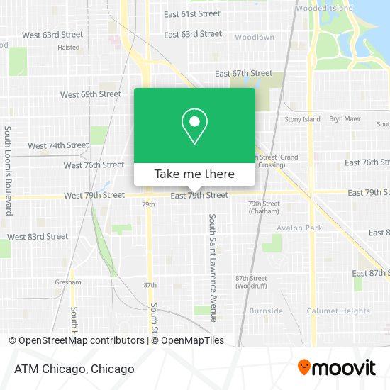 ATM Chicago map