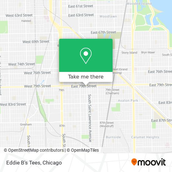 Eddie B's Tees map