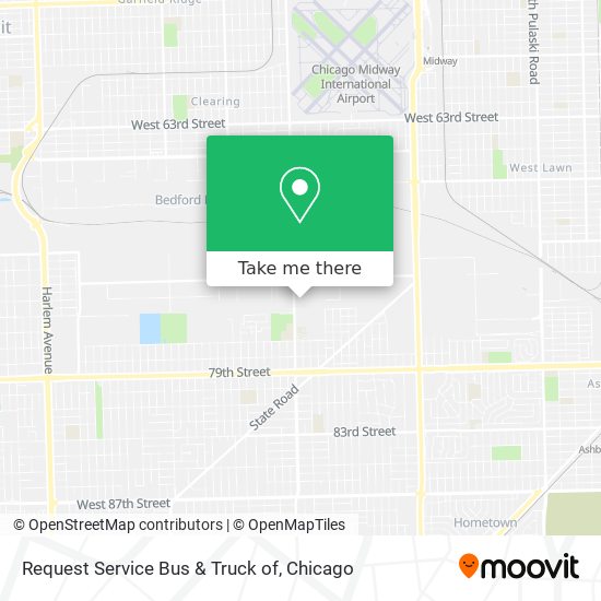 Request Service Bus & Truck of map