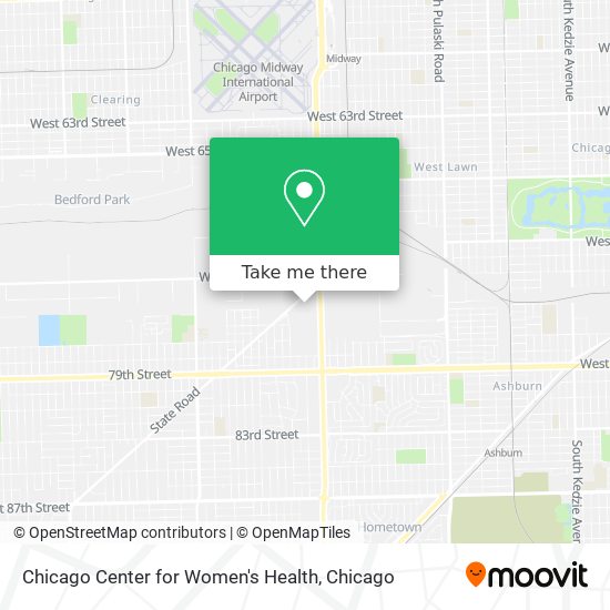 Mapa de Chicago Center for Women's Health