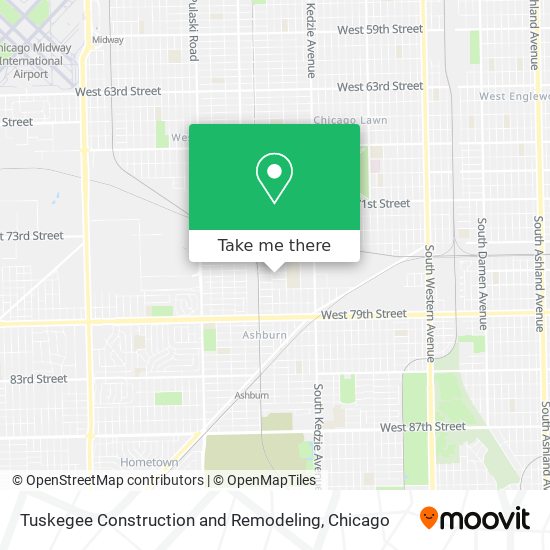 Tuskegee Construction and Remodeling map