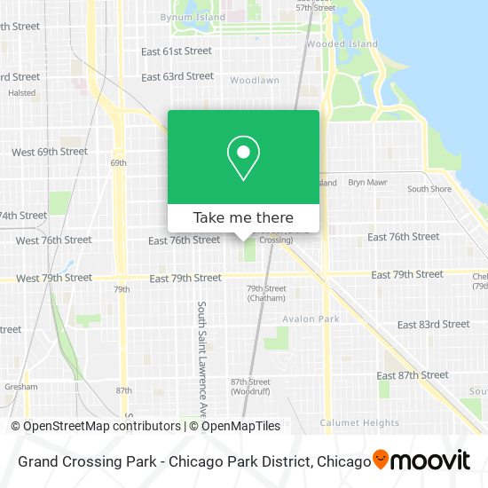 Grand Crossing Park - Chicago Park District map