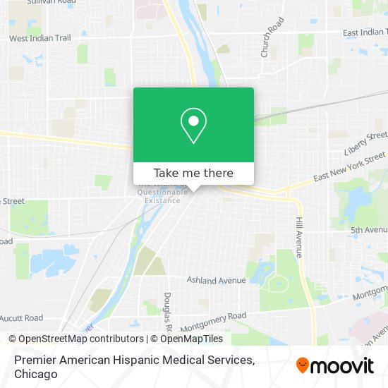 Mapa de Premier American Hispanic Medical Services