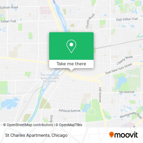 St Charles Apartments map