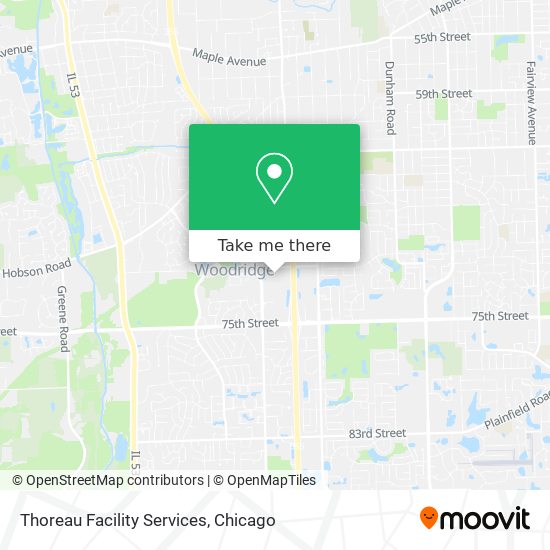 Thoreau Facility Services map