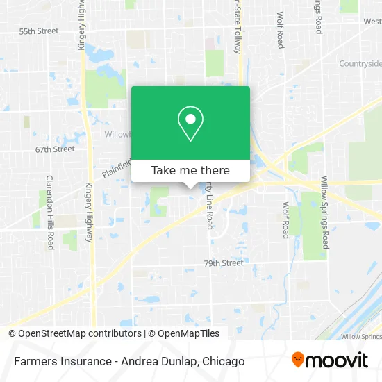 Farmers Insurance - Andrea Dunlap map