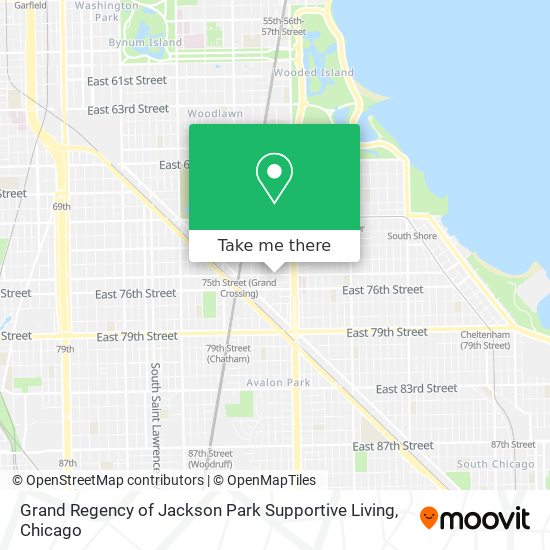 Grand Regency of Jackson Park Supportive Living map