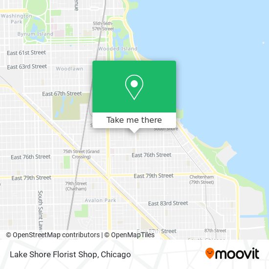 Mapa de Lake Shore Florist Shop