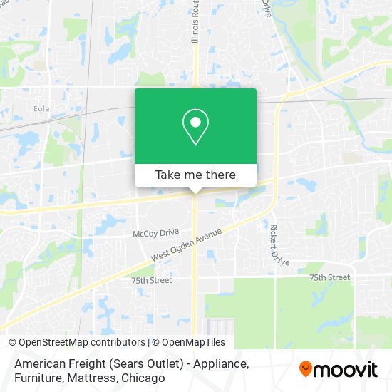 Mapa de American Freight (Sears Outlet) - Appliance, Furniture, Mattress