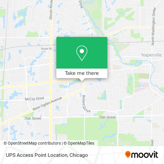 UPS Access Point Location map