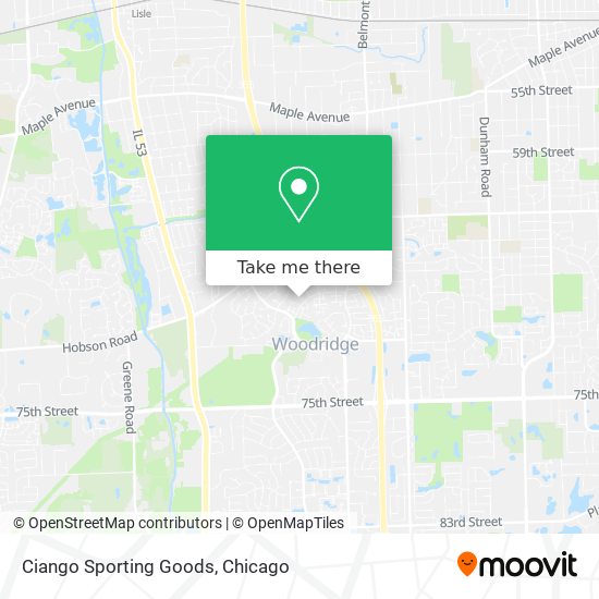 Ciango Sporting Goods map