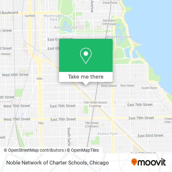 Noble Network of Charter Schools map