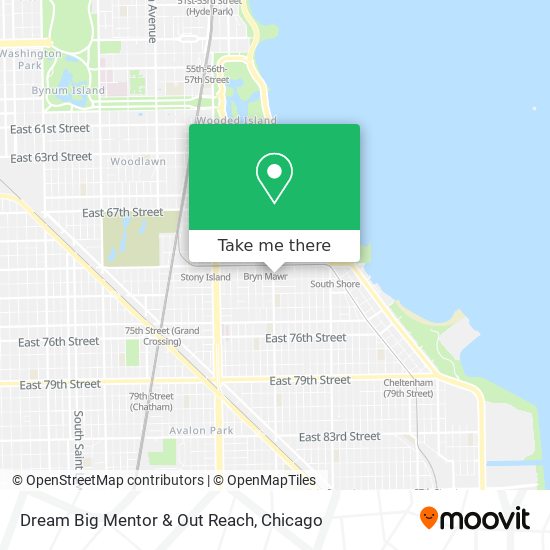 Dream Big Mentor & Out Reach map