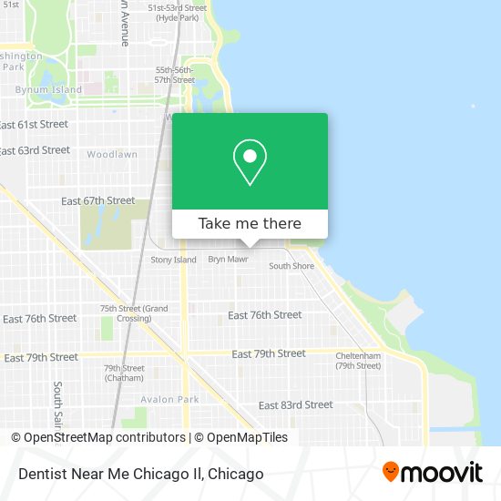 Mapa de Dentist Near Me Chicago Il