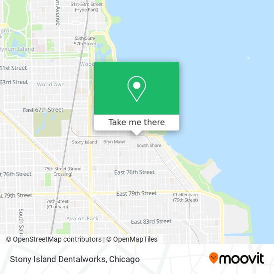 Mapa de Stony Island Dentalworks