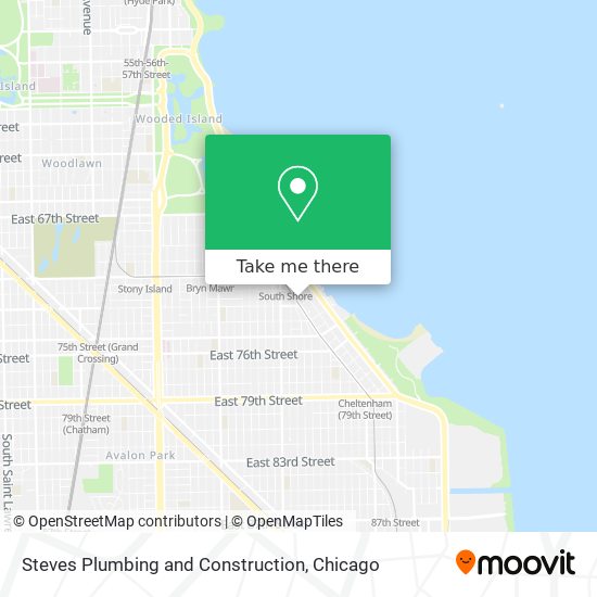 Steves Plumbing and Construction map