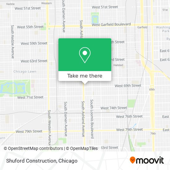 Shuford Construction map