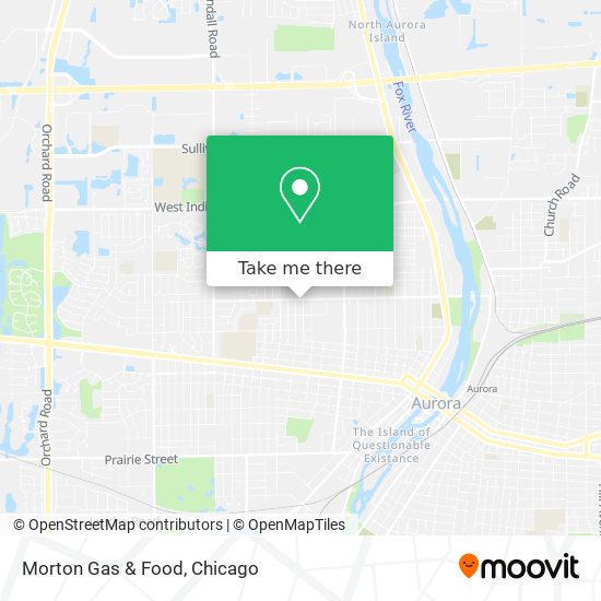 Morton Gas & Food map