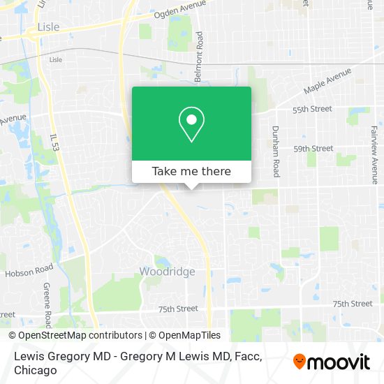 Lewis Gregory MD - Gregory M Lewis MD, Facc map