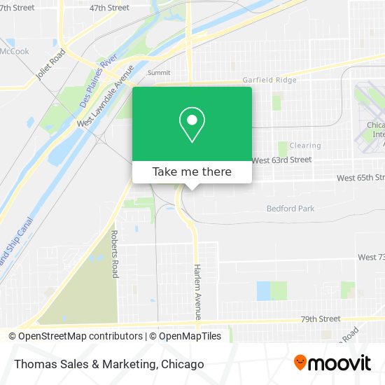 Thomas Sales & Marketing map