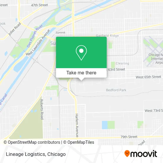 Lineage Logistics map