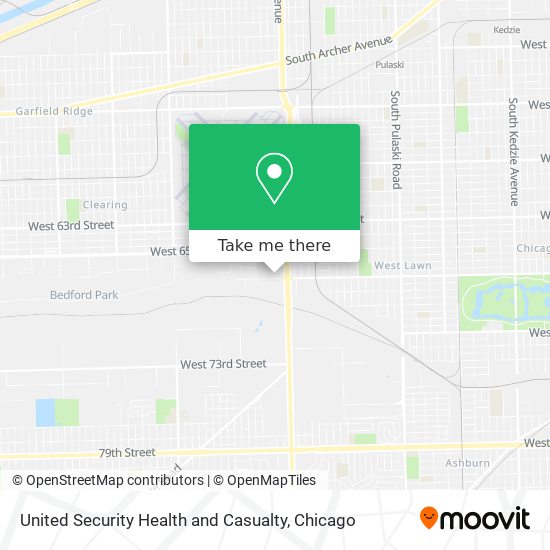 United Security Health and Casualty map