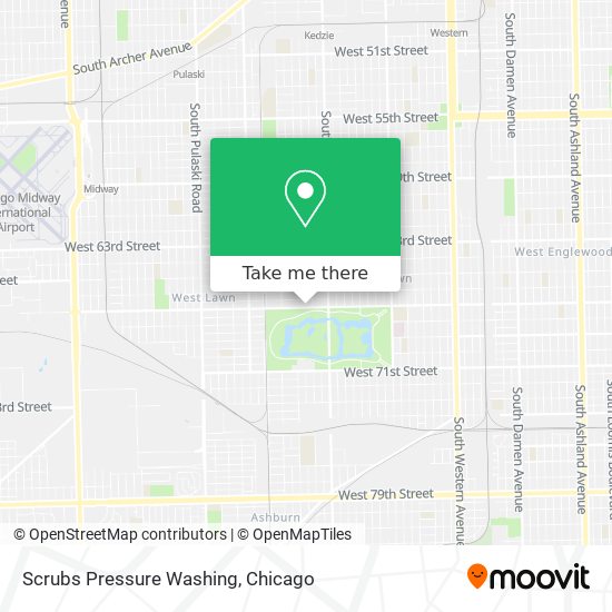 Scrubs Pressure Washing map