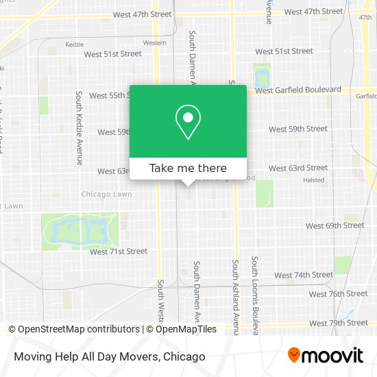 Mapa de Moving Help All Day Movers