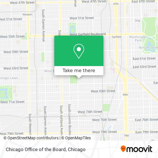 Chicago Office of the Board map