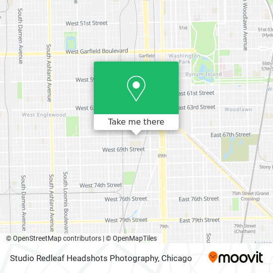 Studio Redleaf Headshots Photography map