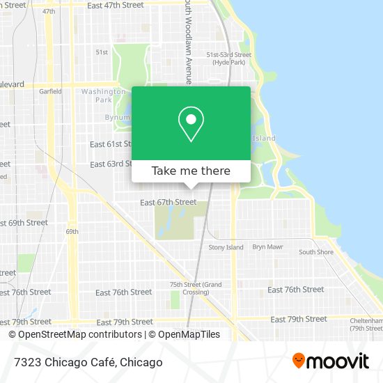 7323 Chicago Café map