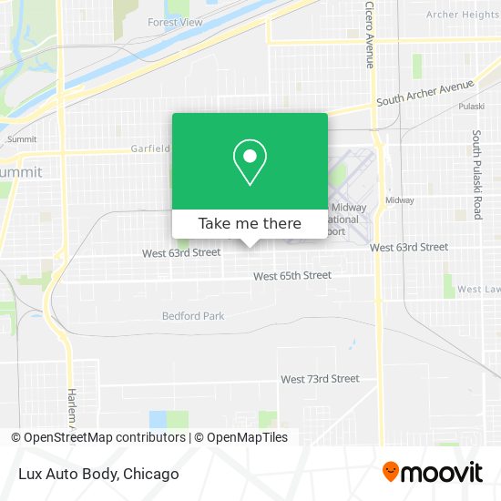 Lux Auto Body map