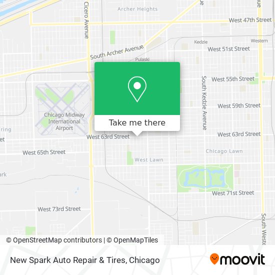 New Spark Auto Repair & Tires map