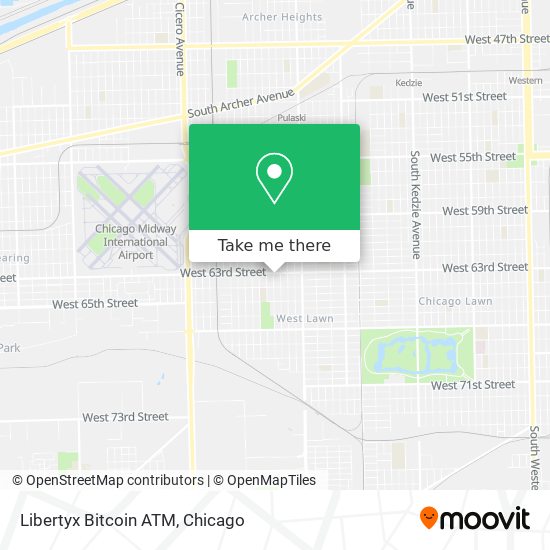 Mapa de Libertyx Bitcoin ATM