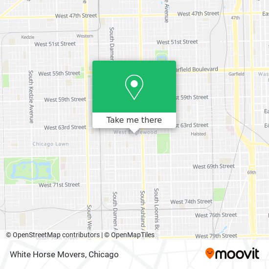 White Horse Movers map