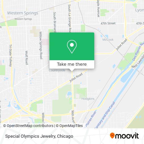 Special Olympics Jewelry map