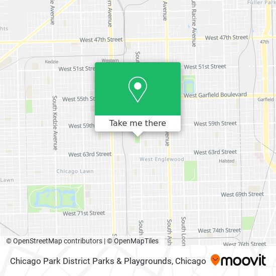 Mapa de Chicago Park District Parks & Playgrounds