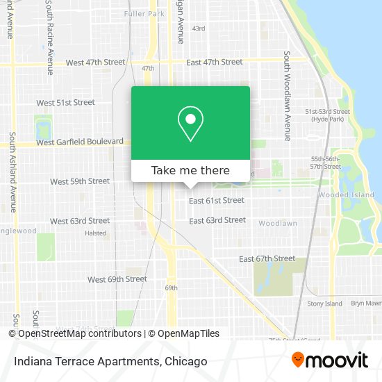 Indiana Terrace Apartments map