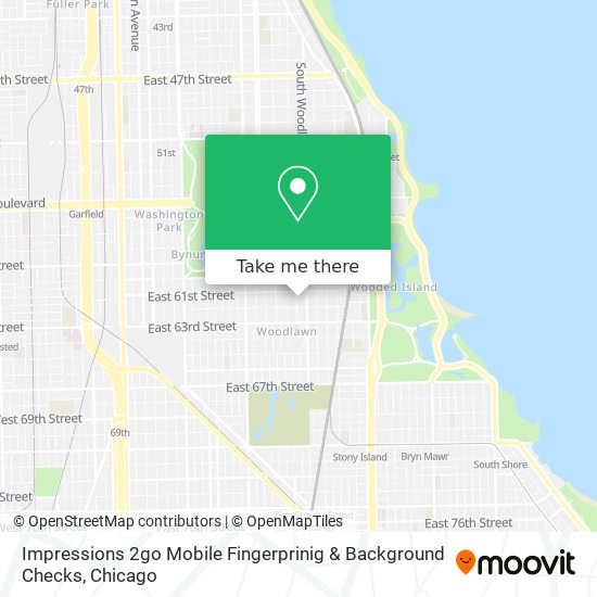 Impressions 2go Mobile Fingerprinig & Background Checks map